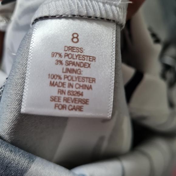 ASHLEY BEYOND GRAHAM DRESS WOMEN SIZE 8 (MEDIUM) WHITE AND BLACK NWT - Picture 8 of 9